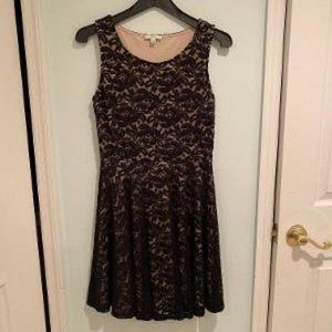 Soprano Junior Black Lace Dress - Size Medium